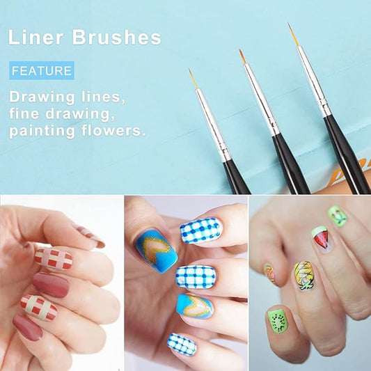 Teoyall nail art brushes, nail