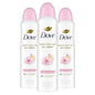 Dove Advanced Care Antiperspirant Deodorant Spray for Women 3 Pack Sakura Blossom & Yuzu 72 hour sweat and odor protection 3.8 oz