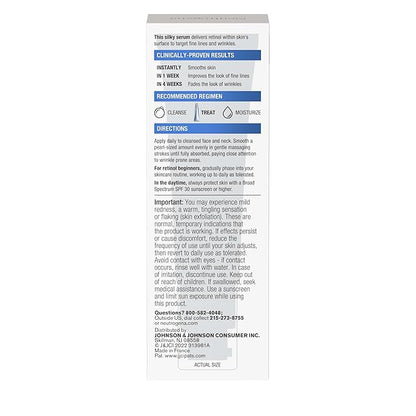 Neutrogena Rapid Wrinkle Repair Retinol Anti-Wrinkle Face Serum with Hyaluronic Acid, Daily Anti-Aging Facial Serum for Fine Lines & Wrinkles, Mineral Oil- & Dye-Free, 1 fl. oz