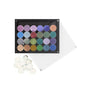 Acrylic empty magnetic palette with magnet clear lip