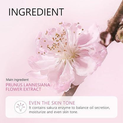 Japan Sakura Skin Care Set For Teen Girls, Skincare For Girls 10-12, Skin Care For Teens 10-12, Japanese Cherry Blossom Girls Skin Care For Kids Age 8-12, Kids Skin Care Set For Girls Ages 8-12