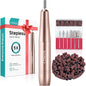 COSLUS Electric Nail Drill File Professional: for Acrylic Gel Dip Powder Nails Portable Nail Machine Kit Manicure Pedicure Tools Polishing Set with Nail Drill Bits Sanding Bands