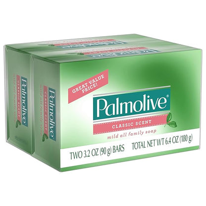 Palmolive Bar Soap for Body and Hands, Bulk Size, Mild Classic Scent - 2 Count (pack of 36)