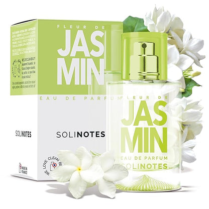 SOLINOTES Jasmine Flower Perfume for Women - Eau De Parfum | Delicate Floral and Soothing Scent - Made in France - Vegan - 1.7 fl.oz