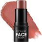 FOCALLURE Cream Blush Makeup,Buildable Blush Stick for Cheeks,Matte Stick,BURNING CLAY
