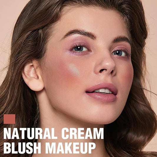 FOCALLURE Cream Blush Makeup,Buildable Blush Stick for Cheeks,Matte Stick,BURNING CLAY