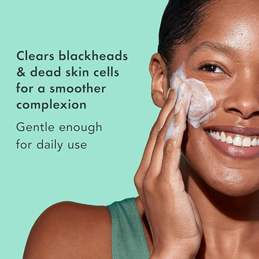 Rael Miracle Clear Face Wash – Gentle Exfoliating Cleanser with Succinic Acid & Minerals, Hydrating Formula for Daily Use, Ideal for Acne-Prone, Dry, Sensitive & Oily Skin, Vegan (5 fl oz)