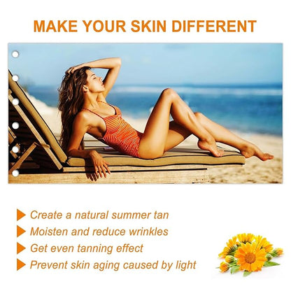 Intensive Tanning Gel, Natural Tanning Lotion, Brown Intense Tanning Gel For Body Outdoor Summar Beach Women For Sunbeds & Outdoor Sun