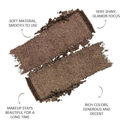Double color eye shadow, Eyeshadows Creamy, high pigment eye makeup palette, matte shimmer metal eye shadow powder, Blendable, Ultra-Pigmented, Easy to Apply, Matte & Shimmer, (05)