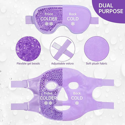 Cooling ice face eye mask