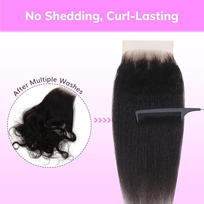 IDN BEAUTY SKINLIKE REAL HD 5X5 Lace Closure Human Hair Scalp-Simulating 0.1mm Ultra Thin HD Closure Pre Bleached Single Knots Pre Plucked Clean Natural Hairlin Natural Black KS 16 Inch