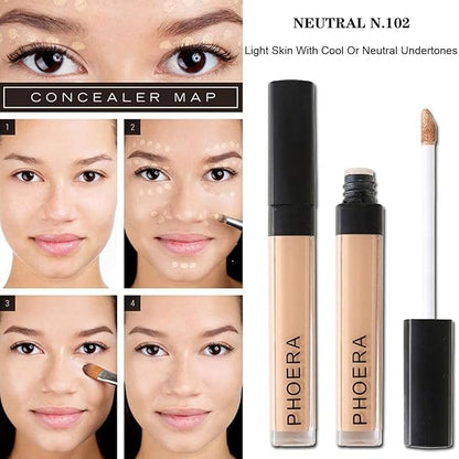 PHOERA Foundation,Full Coverage Foundation,PHOERA Primer,PHOERA Powder,PHOERA Concealer PHOERA 101- Porcelain)