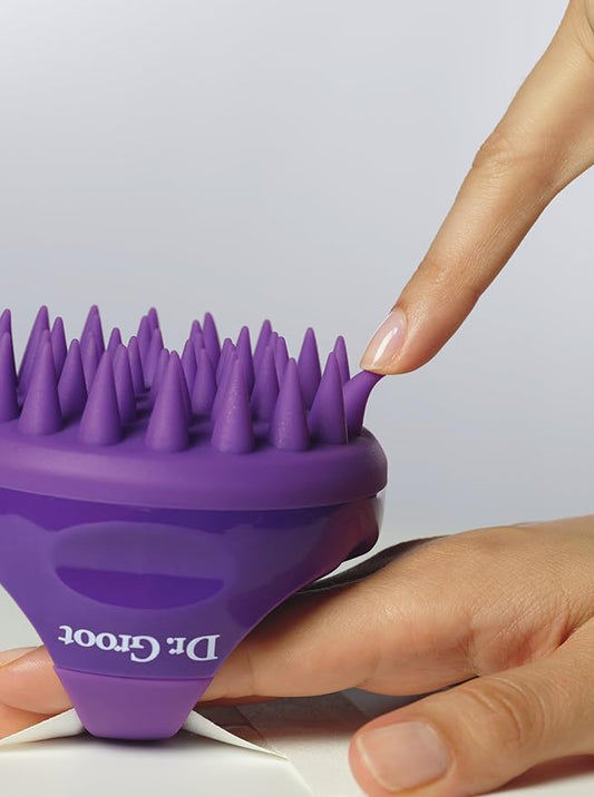 Dr. Groot Premium Scalp Cleansing Brush, Hair Scalp Massager, Scalp Scrubber with Soft Silicone Bristles, Hair Shampoo Brush for Scalp Exfoliation, Wet Dry Hair Brush for Scalp Care, Korean Hair Care