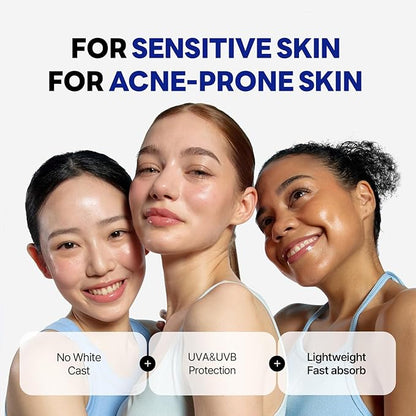 ROUND LAB Birch Juice Moisturizing UV LOCK SPF 45 Broad Spectrum UV Protection – Non-toxic, Lightweight, Oil Free, Organic, Reef Safe, Travel Essential Korean Skincare Sunscreen (1.69 Fl Oz)