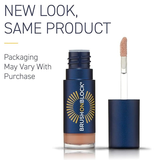 Brush On Block Full Face Sun Protection Kit, Translucent Mineral Powdered Sunscreen & Protective Lip Oil SPF 30, Reef Friendly, FSA HSA Eligible