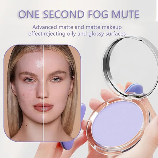 Chillab Lavender Matte Powder,Matte Oil Control Face Pressed Cosmetics (Lavender)