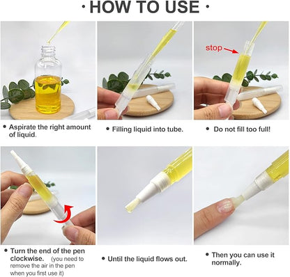 6pcs 3ml Empty Cuticle Oil