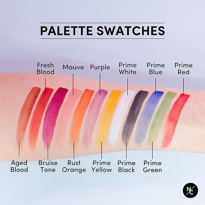 FX Alcohol-Activated 12 Colors Makeup Palette, Highly Pigmented