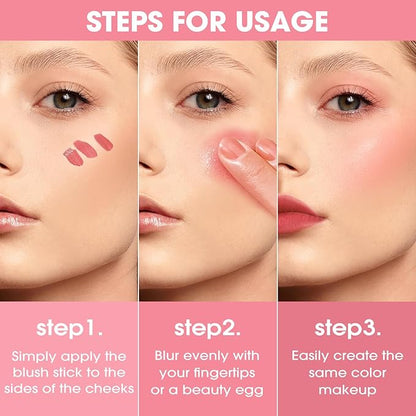 Jolilab Liquid Blush - High Pigment, Long - Lasting, Buildable Color for a Natural Glow（05#）