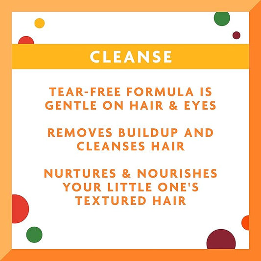 Cantu Care for Kids Tear-free Nourishing Shampoo with Shea Butter, 8 fl oz (Pack of 3)