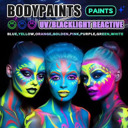 Go Ho Neon Yellow Body Paint 2.37oz