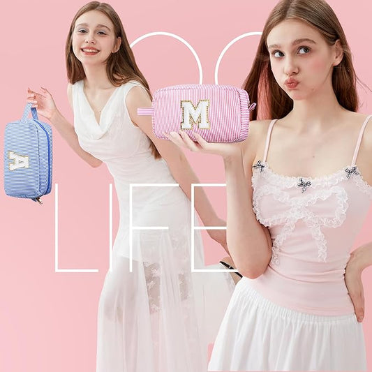 YOOLIFE Initial Makeup Bag for
