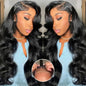 5x5 Hd Lace Closure Glueless Wigs Human Hair Pre Plucked Pre Cut Reay to Wear and Go 100% Raw Human Hair Body Wave Glueless Closure Wig for Women Human Hair Natural Color 20 Inch
