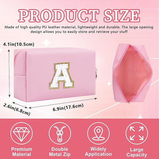 Personalized initial letter patch makeup