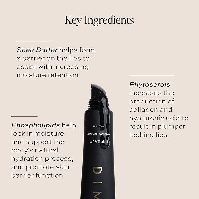 DIME Beauty Lip Balm, Hydrating Lip Balm and 5 oz