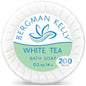 BERGMAN KELLY - Hotel Soap Bars - White Tea, 0.5 oz, 200 PK - Travel Size Luxury Bulk Amenities Bar Soap, Mini Individually Wrapped Round Soap - Small Toiletries for Airbnb, Motel, Guest Bathroom