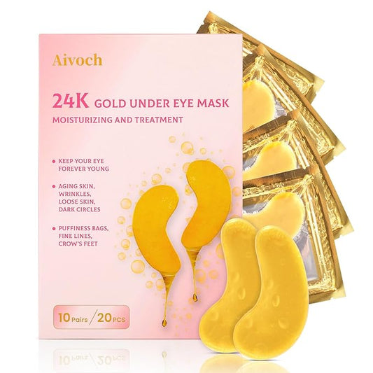 10Pairs 20Pcs 24K Gold Under