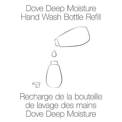 Dove Advanced Care Hand Wash Deep Moisture Pack of 3 for Soft, Smooth Skin More Moisturizers Than The Leading Ordinary Hand Soap, 34 oz