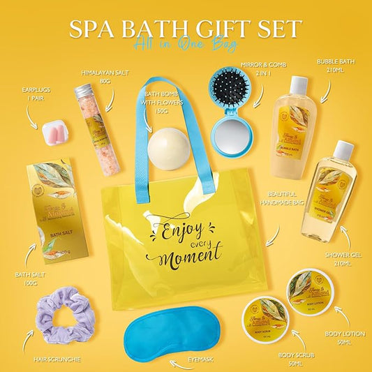 Spa Gift Baskets, Tote Bag spa gifts for women Teen Girls, thank you gifts for women daughter mom gifts birthday unique gifts Beach Bag Spa Kit Body Care gifts for teenage Spa Gift Gym Vacation bag