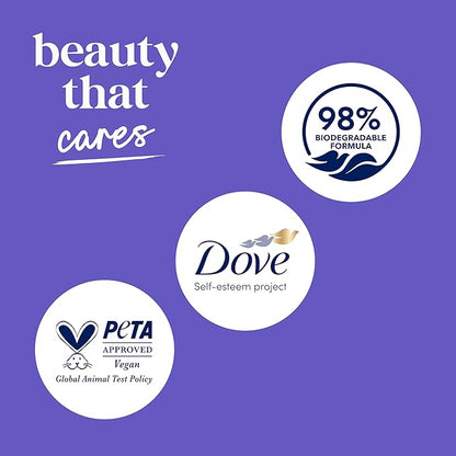 Dove Body Wash 3 Count Unwind Blueberry & Moon Milk For 24hr Lotion-Soft Skin Moisturizing Skin Cleanser with No Sulfates No Parabens