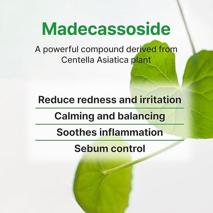 Face Republic Calming Blemish Madecassoside Serum 45ml 1.52 fl oz | Lightweight | Calming, Soothing | Madecassoside, Tea Tree, Centella Asiatica | For irritated skin | Vegan Korean Skin Care