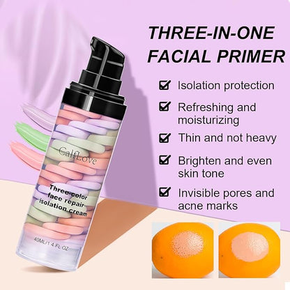 Primer Face Makeup,3 In 1 Isolation Cream,Makeup Primer Primer (1PC)