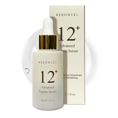 12+ Advanced Peptide Collagen Serum for Wrinkles, Elasticity, Korean skincare Anti-aging concentrated face serum (1 Fl.oz, 30mL)