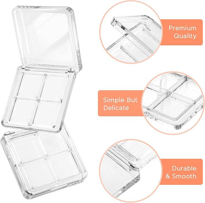 Beaupretty Empty Lipstick Palette，2 Pieces Empty Lipstick Box