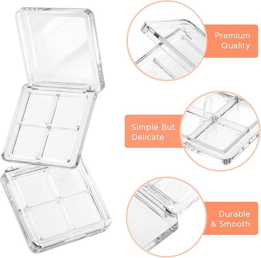 Beaupretty Empty Lipstick Palette，2 Pieces Empty Lipstick Box