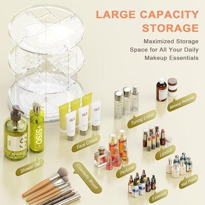 Rotating makeup organizer, diy 7