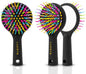 LUCETE Rainbow Volume S Brush(medium)-Detangling Hairbrush with A Mirror-Travel size