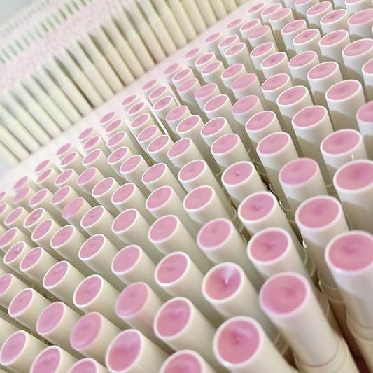 2PCS Handmade Plant lip balm Pink