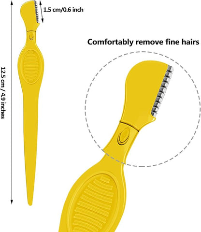 Mudder 28 Pcs Eyebrow Razor Knife Shaver Trimmer Shaver Multipurpose Exfoliating Tool Facial Hair Removal for Women Valentine Gift Giving(Multi-Colors)
