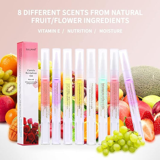 8Pcs Nail Cuticle Oils Nail