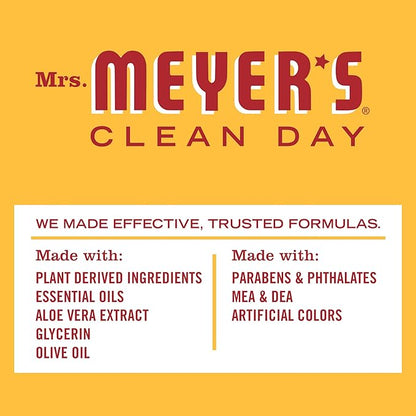 MRS. MEYER'S CLEAN DAY Hand Soap, Clementine, Made with Essential Oils, 12.5 oz - Pack of 3