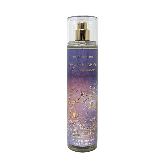 Bath & Body Works - Snowflakes & Cashmere - Daily Trio - Gift Set - Shower Gel, Fine Fragrance Mist and Body Lotion – (Packaging Varies)