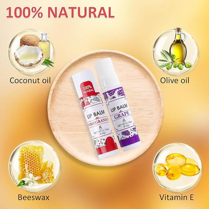 128 Pack Lip Balm, Natural Lip