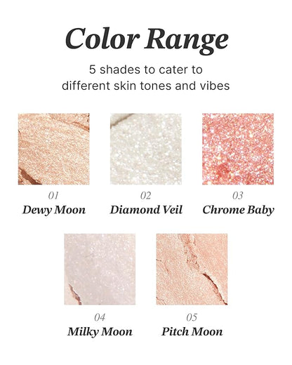 Glint Dewy Highlighter (Chrome Baby, 0.08oz) - Luminous 0.08oz