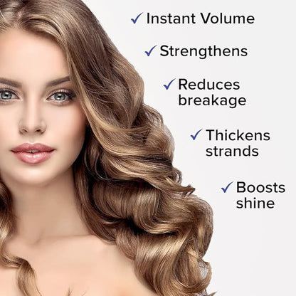 Joanne Jones Thickening Biotin & Collagen Leave-In Conditioner, 8-fl oz Spray Bottle, Boost Moisture and Shine for All Hair Types