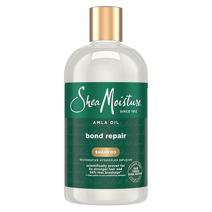 SheaMoisture Bond Repair Shampoo Amla Oil Deeply Cleanses and Removes Build Up to Repair Hair Bonds with Hydroplex Technology and Amla Oil with Restorative HydroPlex Infusion 13fl oz